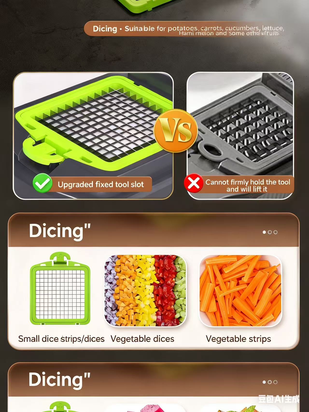 15 -in- 1 Vegetable Dicer Cutter