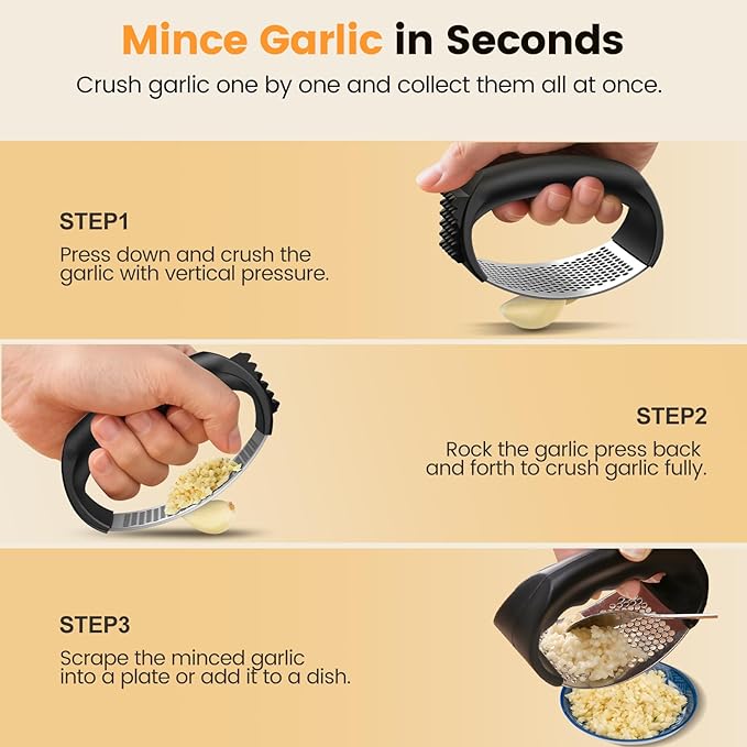 Garlic Press Crusher