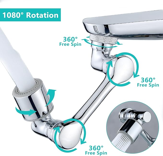 Chrome Basin Mixer Tap with Swivel Spout