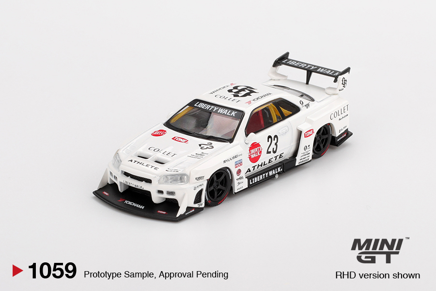 Mini GT NISSAN GTR (R34) SUPER SILHOUETTE ATHLETE/COLLET 2024