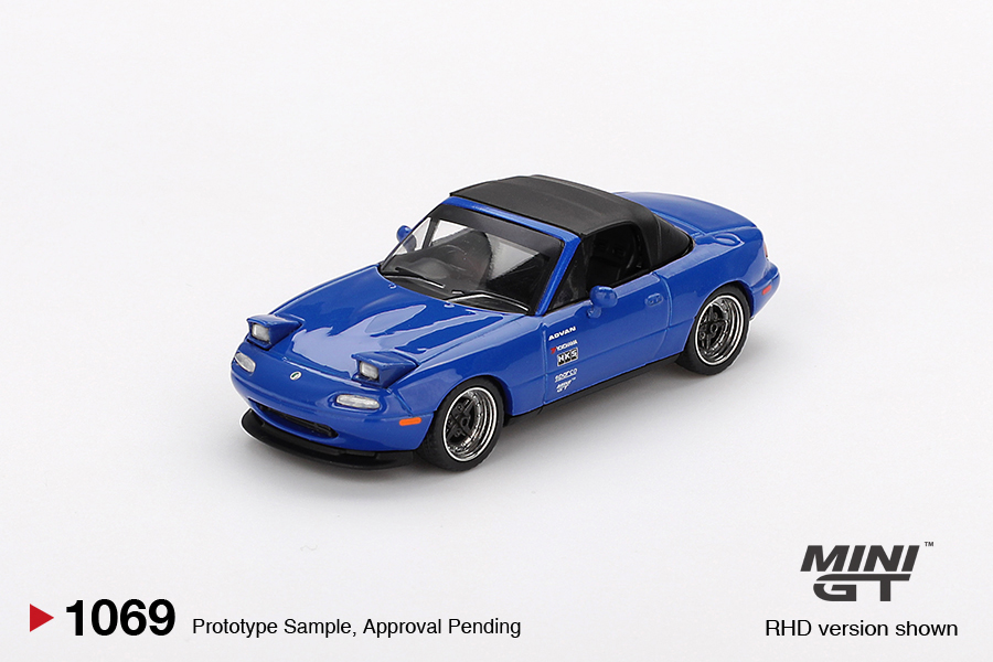 Mini GT MAZDA MX-5 MIATA TUNED VERSION DARK BLUE 1990