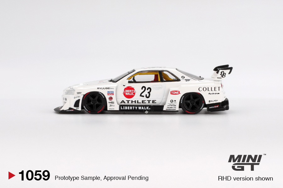 Mini GT NISSAN GTR (R34) SUPER SILHOUETTE ATHLETE/COLLET 2024