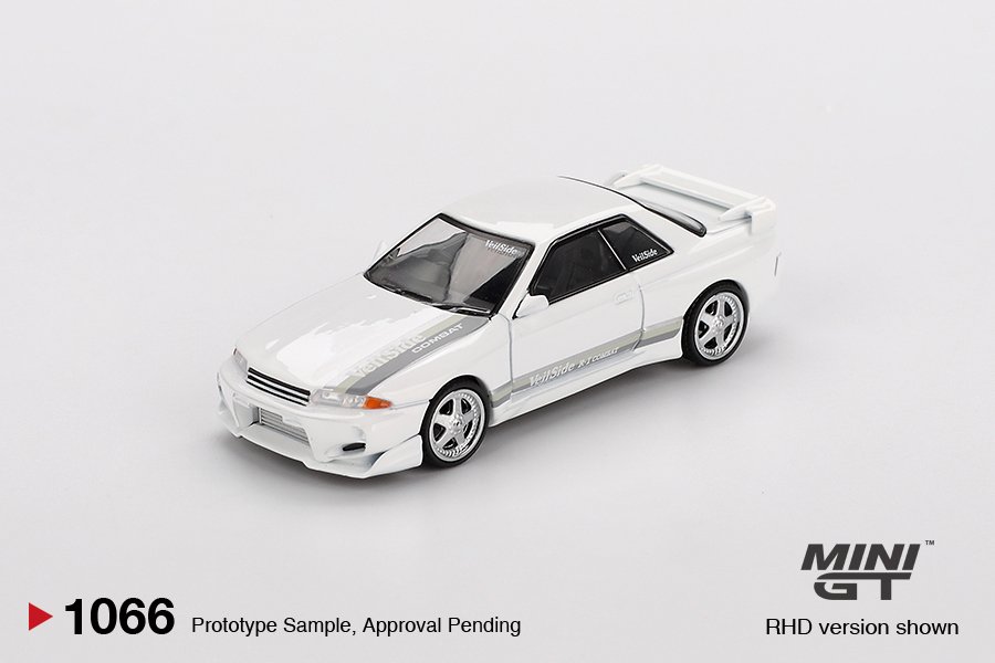 Mini GT NISSAN SKYLINE GT-R (R32)  VEILSIDE COMBAT C-I WHITE 2011