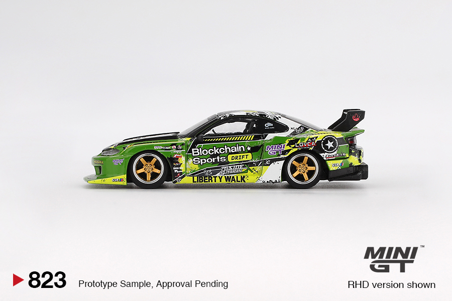MINI GT NISSAN SILVIA S15 LB-SUPER  SILHOUETTE #555 V2 FORMULA DRIFT JAPAN 2024