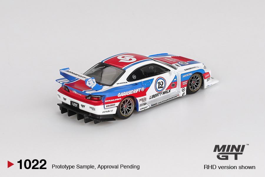 MINI GT NISSAN SILVIA S15 LB-SUPER - SILHOUETTE GARASIDRIFT X LBWK  2025