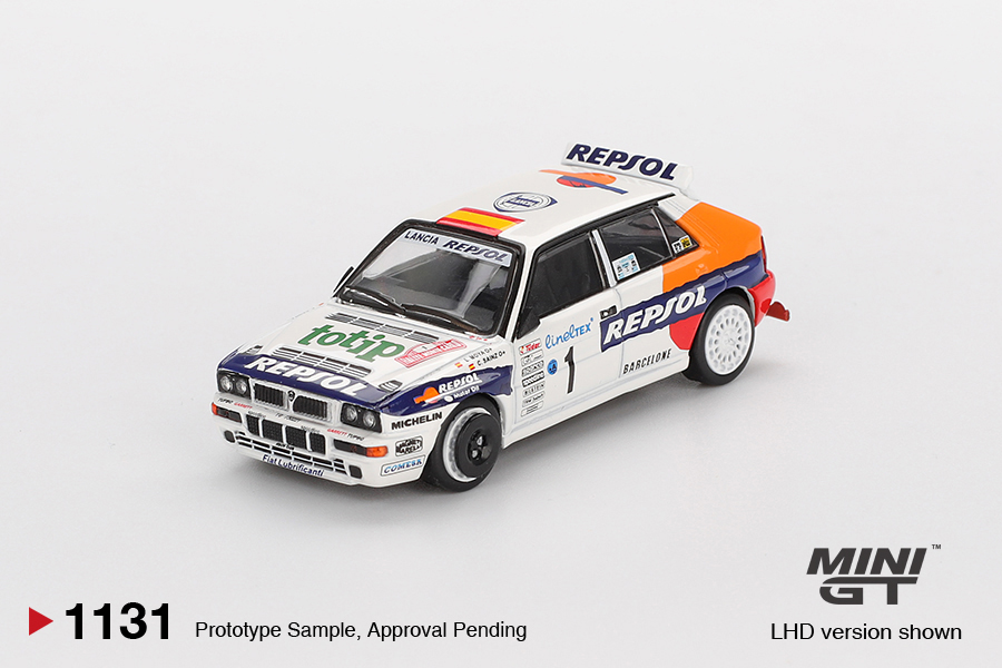MINI GT LANCIA DELTA INTEGRALE EVOLUZIONE #1 RALLY MONTE CARLO 1993