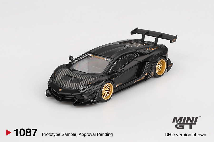 Mini GT LAMBORGHINI AVENTADOR LB WORKS LIMITED EDITION MATTE BLACK 2025