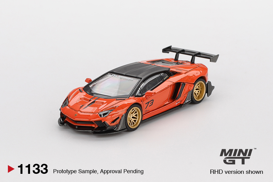 Mini GT LAMBORGHINI AVENTADOR LBWORKS LIMITED EDITION ORANGE MDX 2025