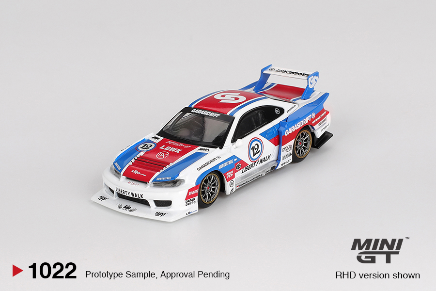 MINI GT NISSAN SILVIA S15 LB-SUPER - SILHOUETTE GARASIDRIFT X LBWK  2025