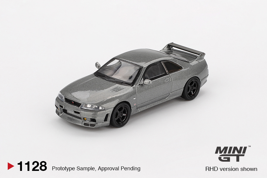MINI GT NISSAN GTR (R33) NISMO BCNR33 CRS DARK METAL GRAY 1993