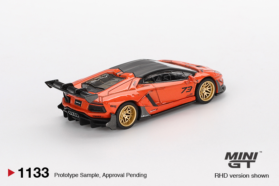Mini GT LAMBORGHINI AVENTADOR LBWORKS LIMITED EDITION ORANGE MDX 2025