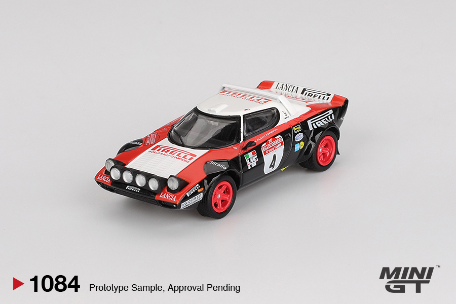 Mini GT LANCIA STRATOS HF #4 RALLY SANREMO WINNER 1978