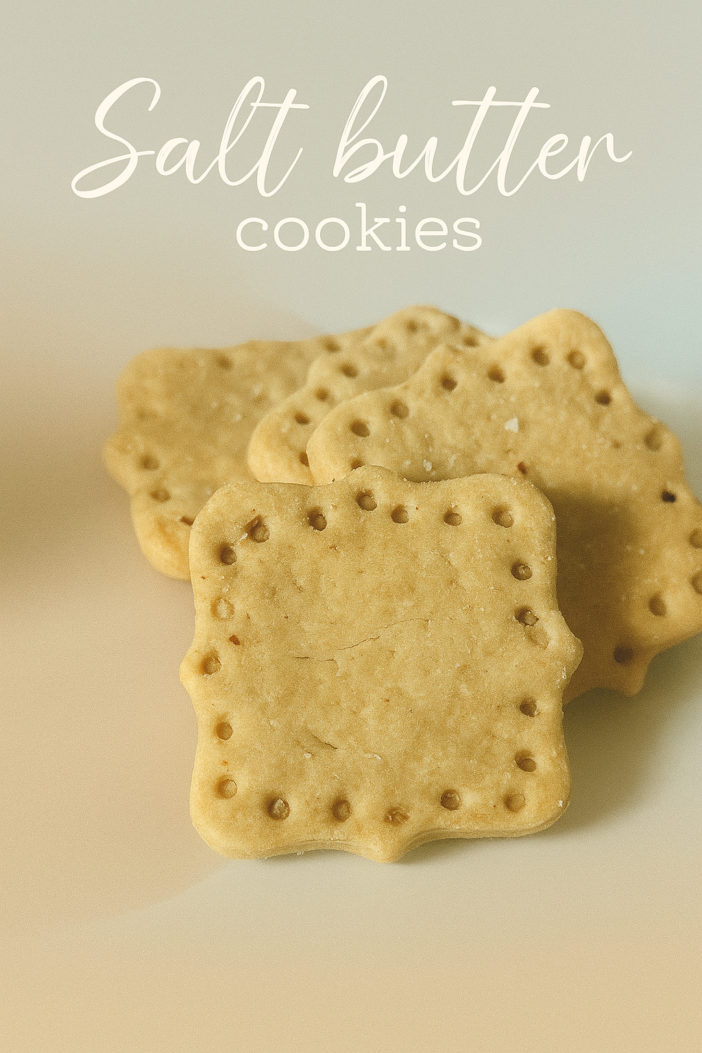 Salt butter cookies