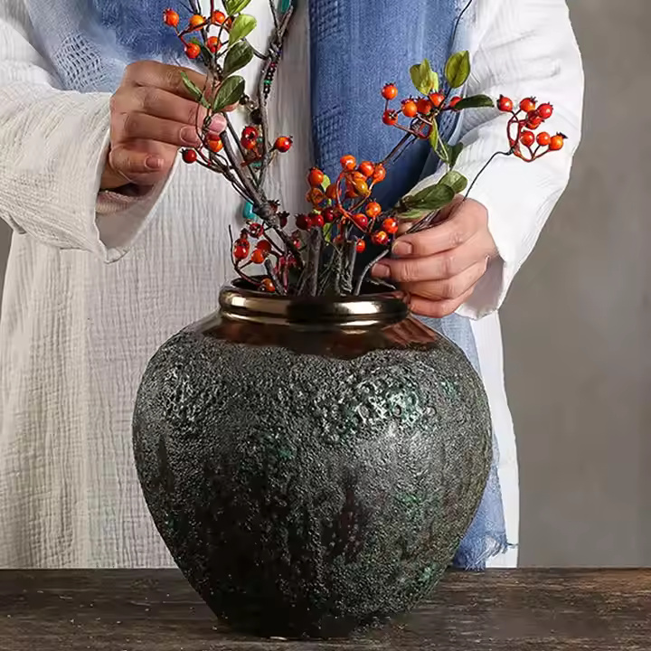 The Foundry Vase – Antique-Inspired Terracotta for Cultivated Interiors