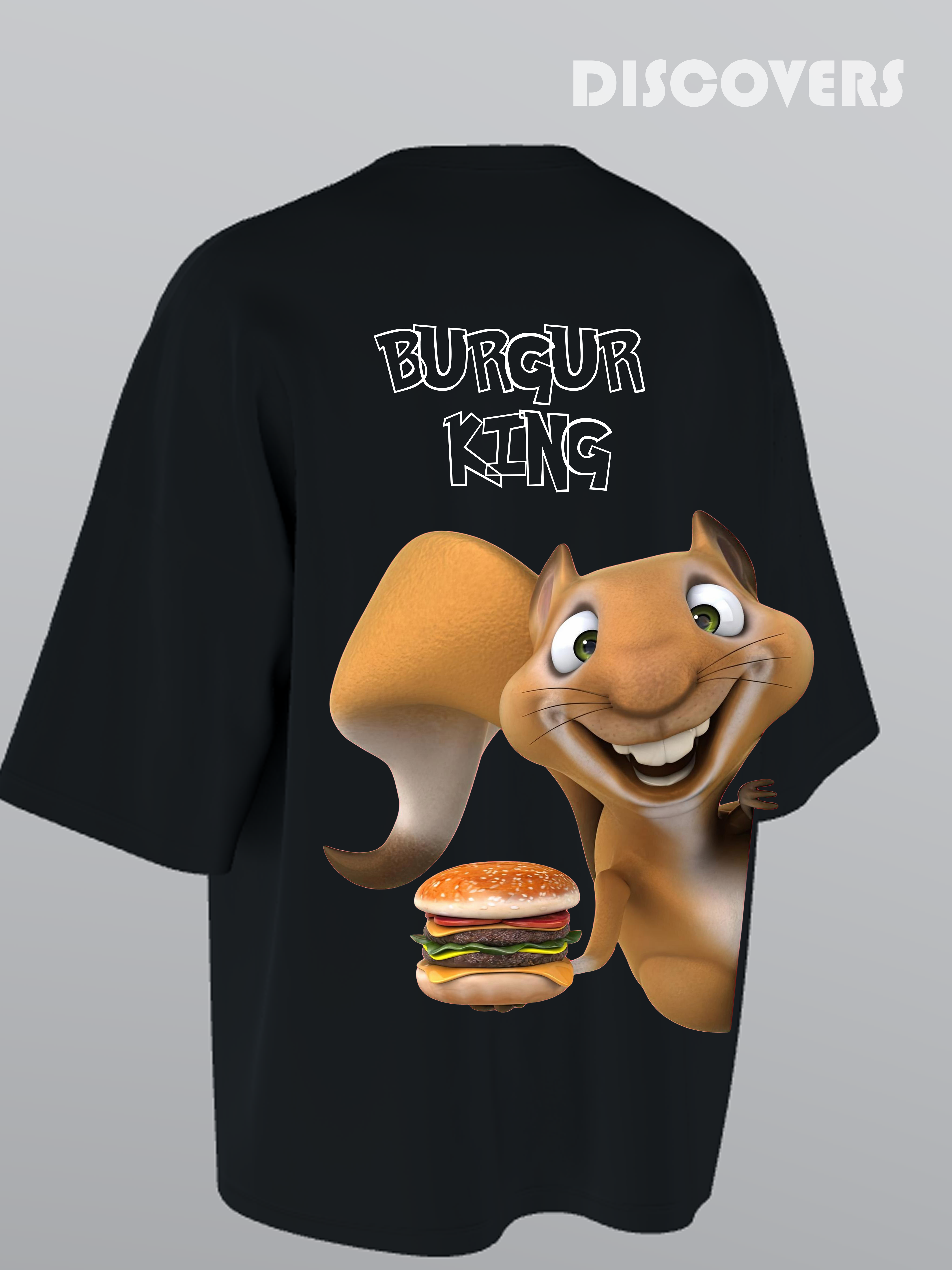 Cartoon Squirrel Burger King T-shirt
