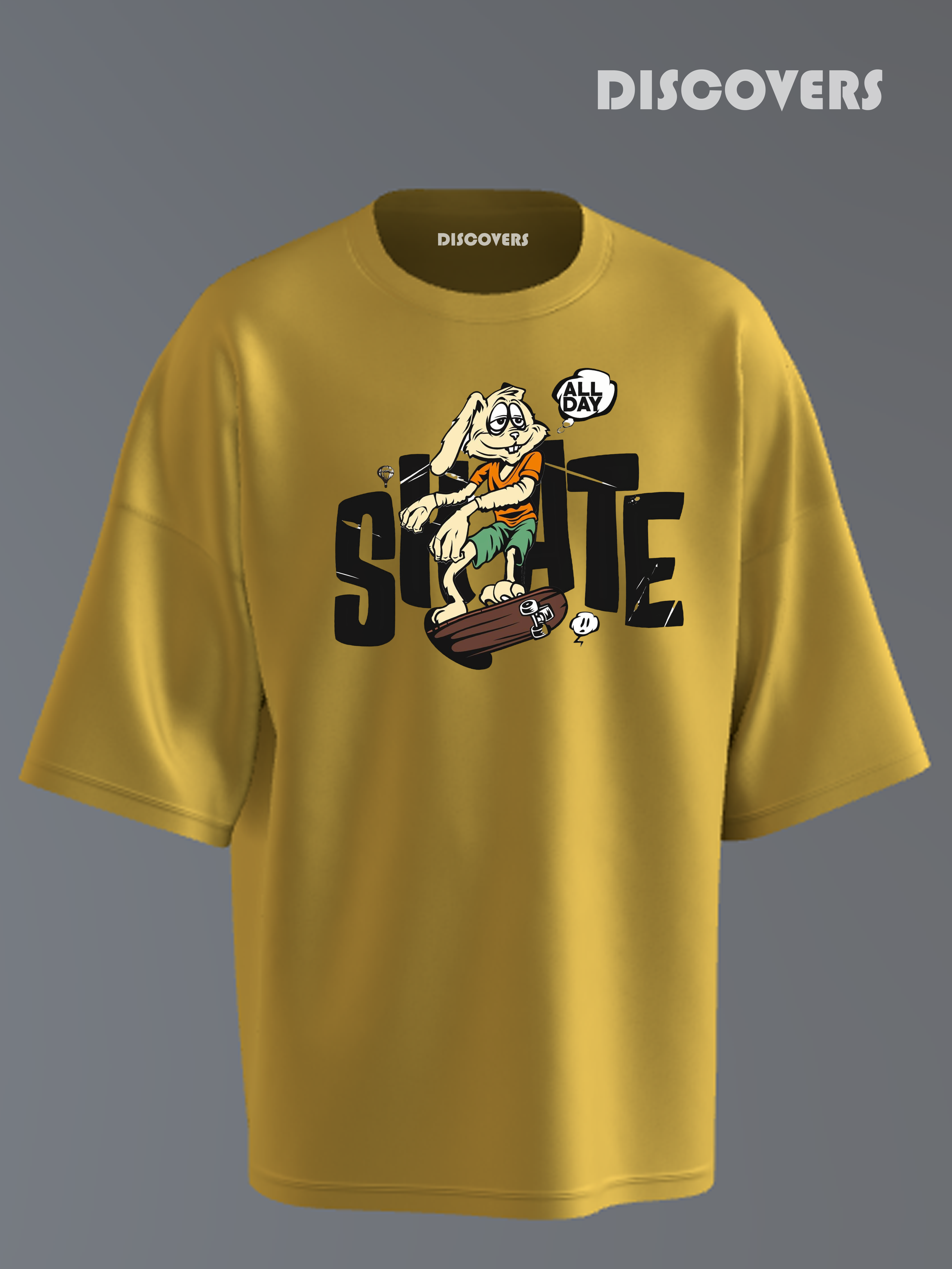 DISCOVERS Skate Cartoon T-Shirt