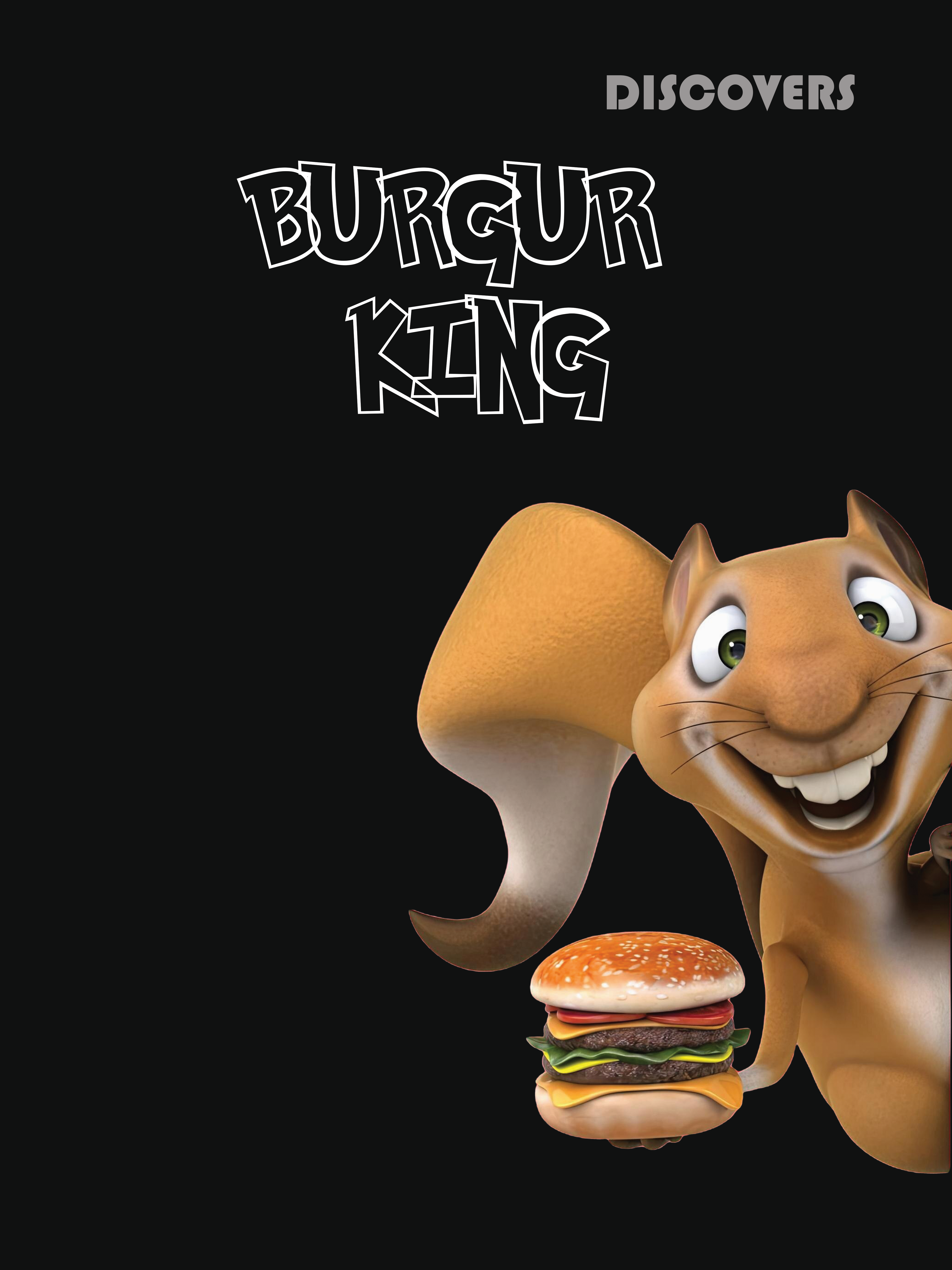 Cartoon Squirrel Burger King T-shirt