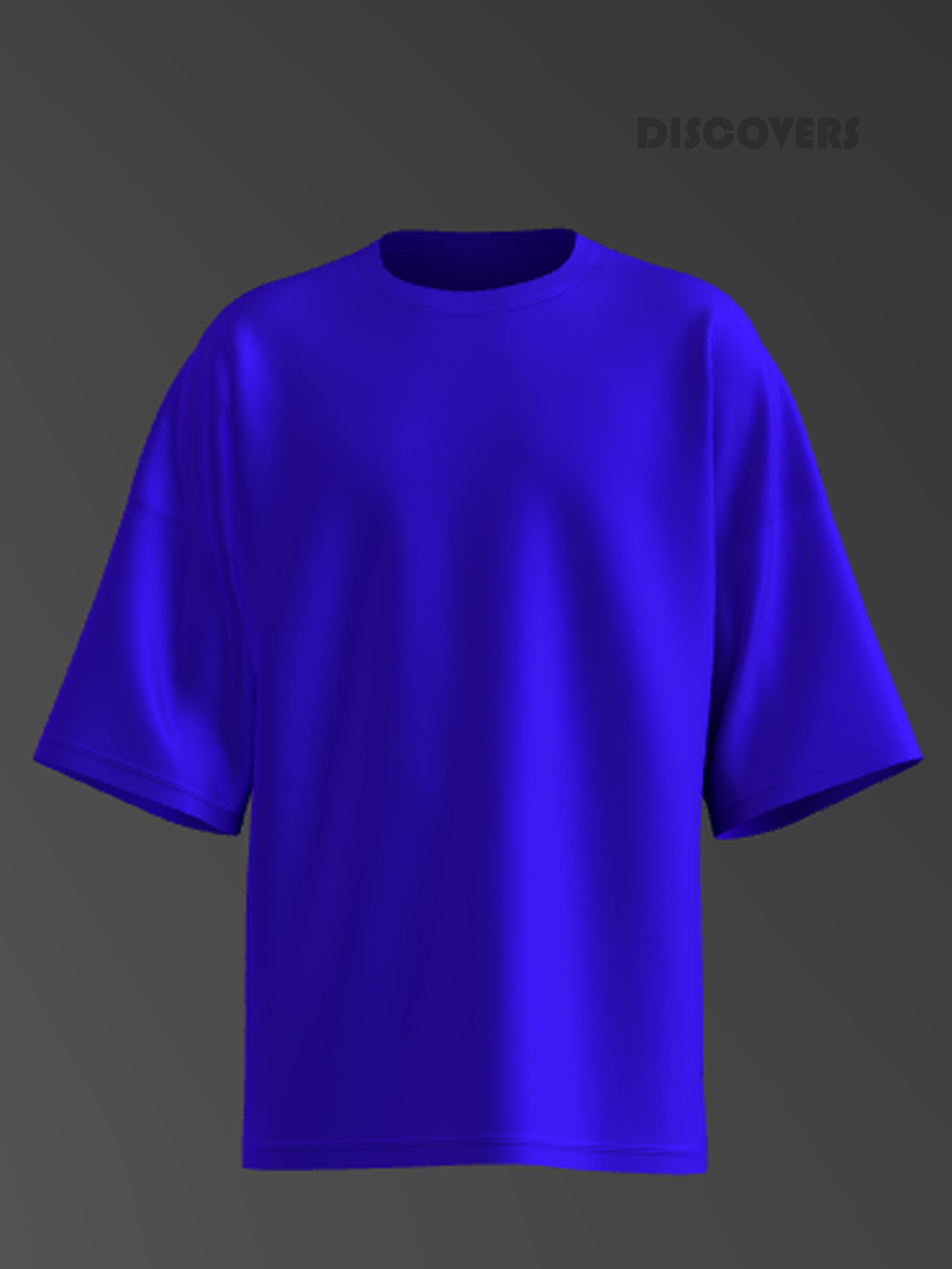 Blue Smiley Graphic T-Shirt