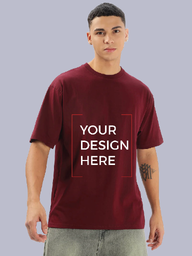 Customizable Burgundy T-Shirt