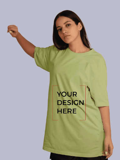 Customizable Light Green T-Shirt