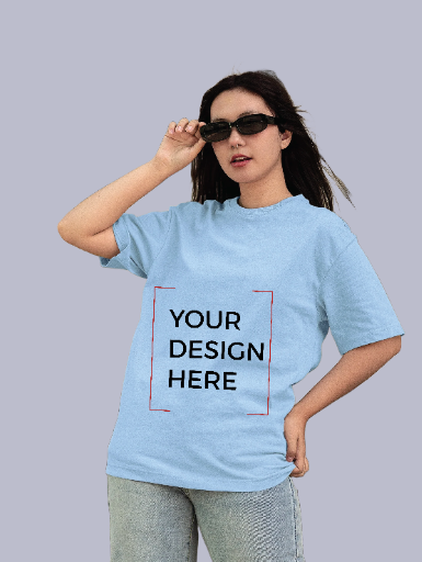 Customizable Light Blue T-Shirt