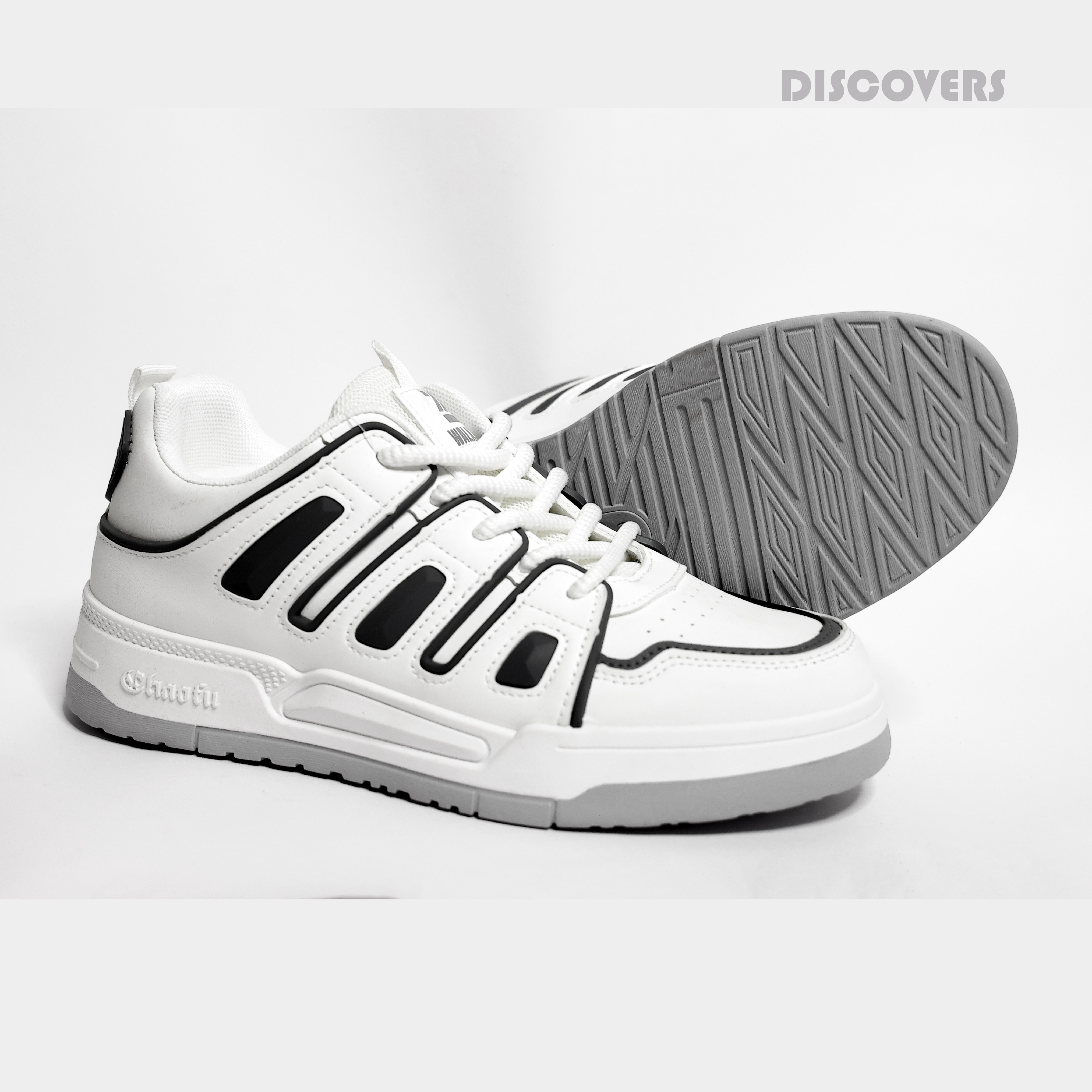 White and Black Sneakers