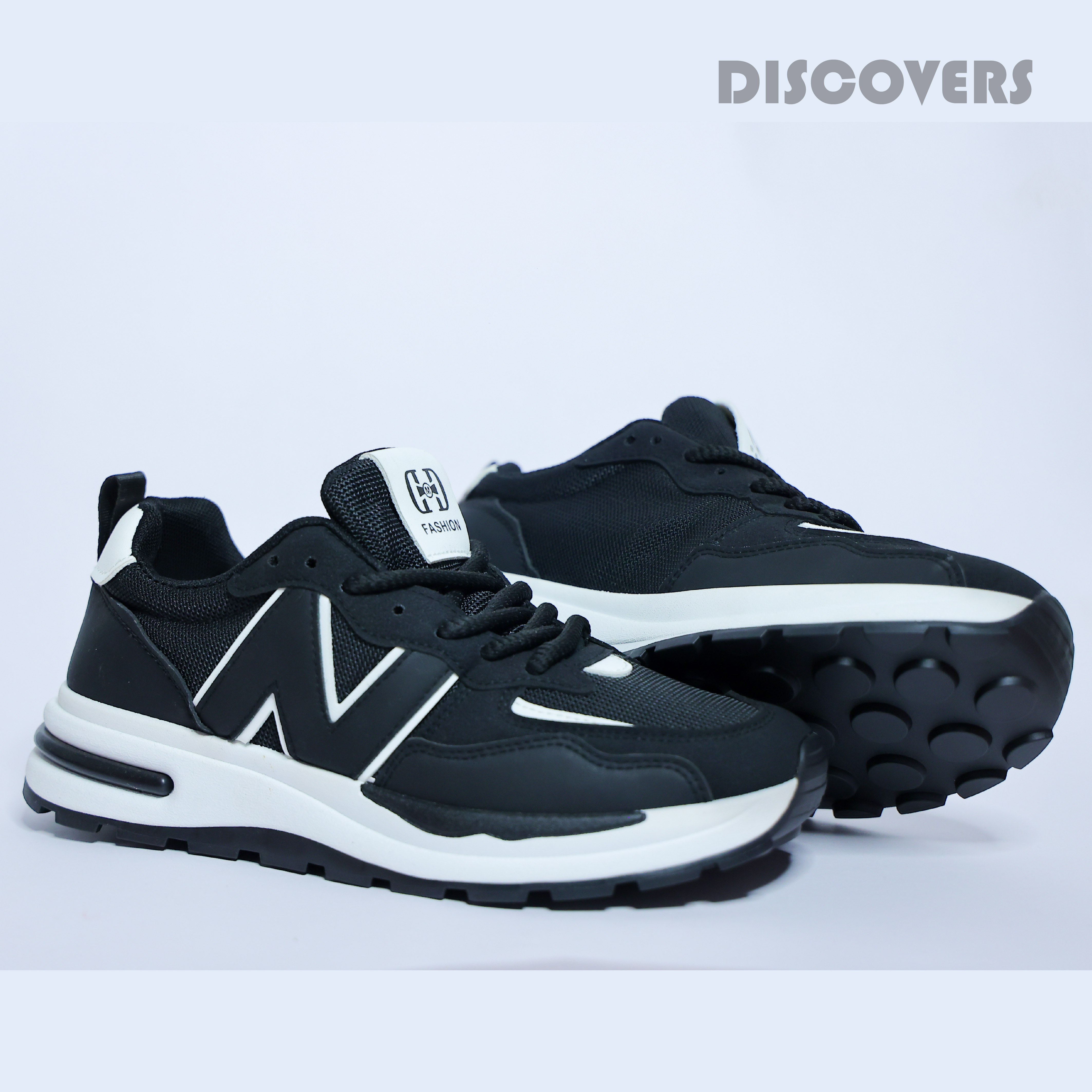 Black and White Athletic Sneakers