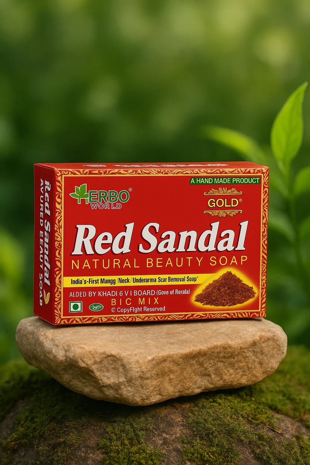 Red Sandal Soap Pack Of 10 - Get 160/- Worth Of Glycerin Soap 100% Free