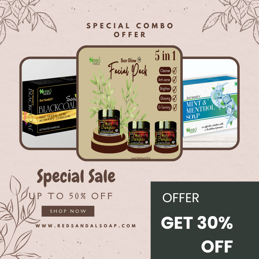 Red Sandal® Deep Cleanse & Glow Combo - Pack Of 3 - GET 30% OFF