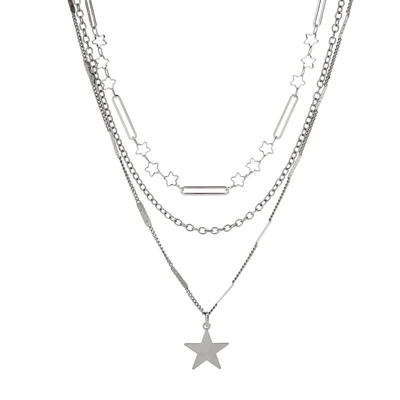 COLLIER  LIVIA ACIER ARGENT