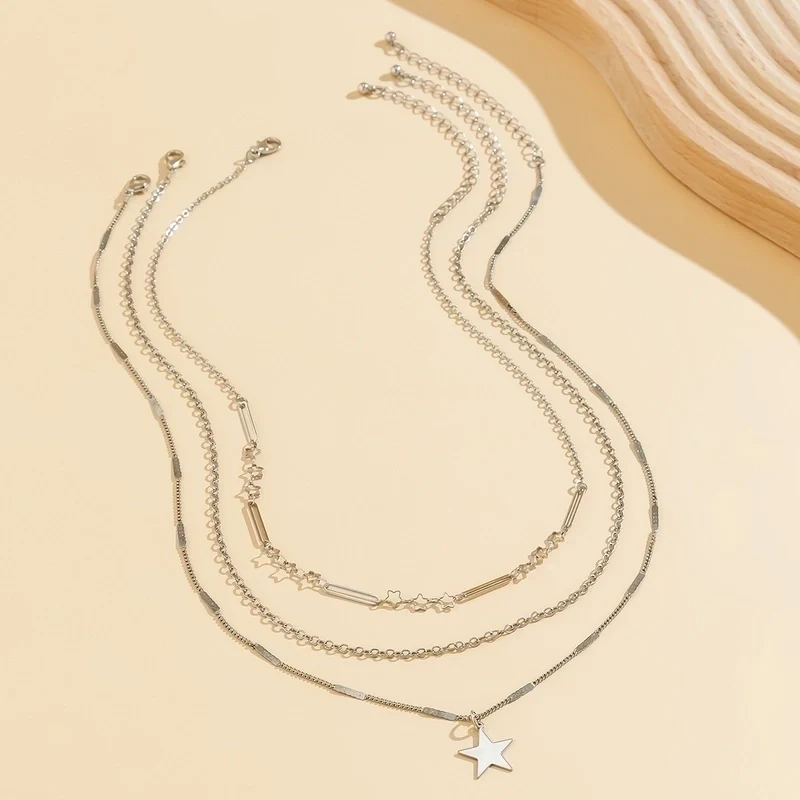 COLLIER  LIVIA ACIER ARGENT