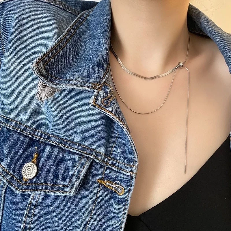 COLLIER DINA ACIER ARGENT