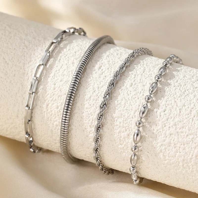 BRACELET LAIA ACIER ARGENT