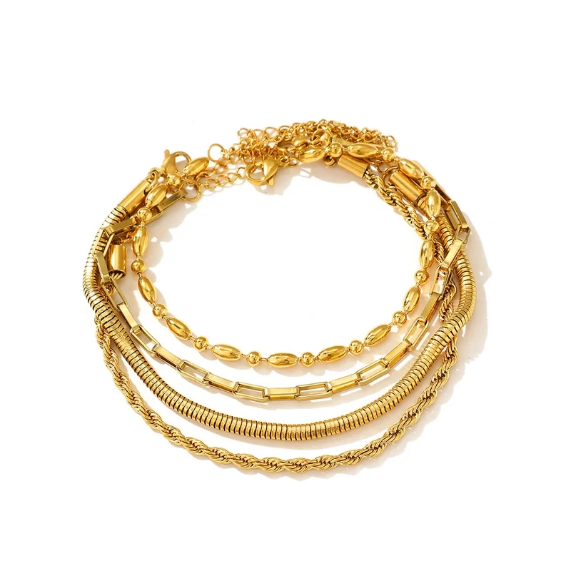 BRACELET LAIA ACIER OR