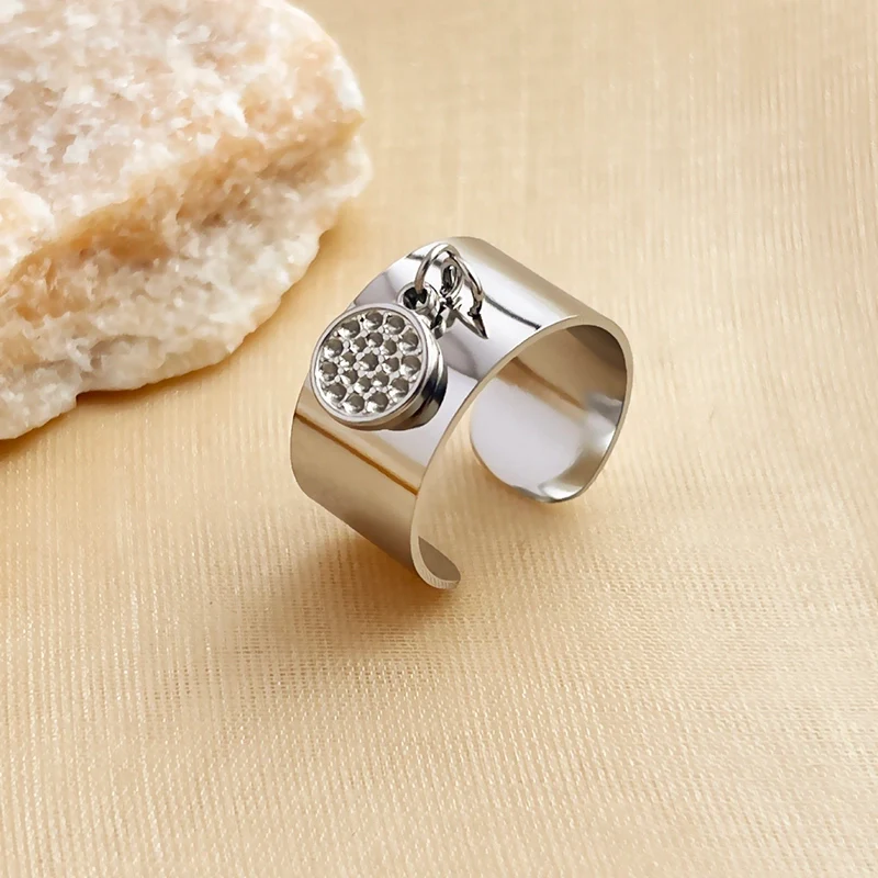BAGUE MADY ACIER ARGENT