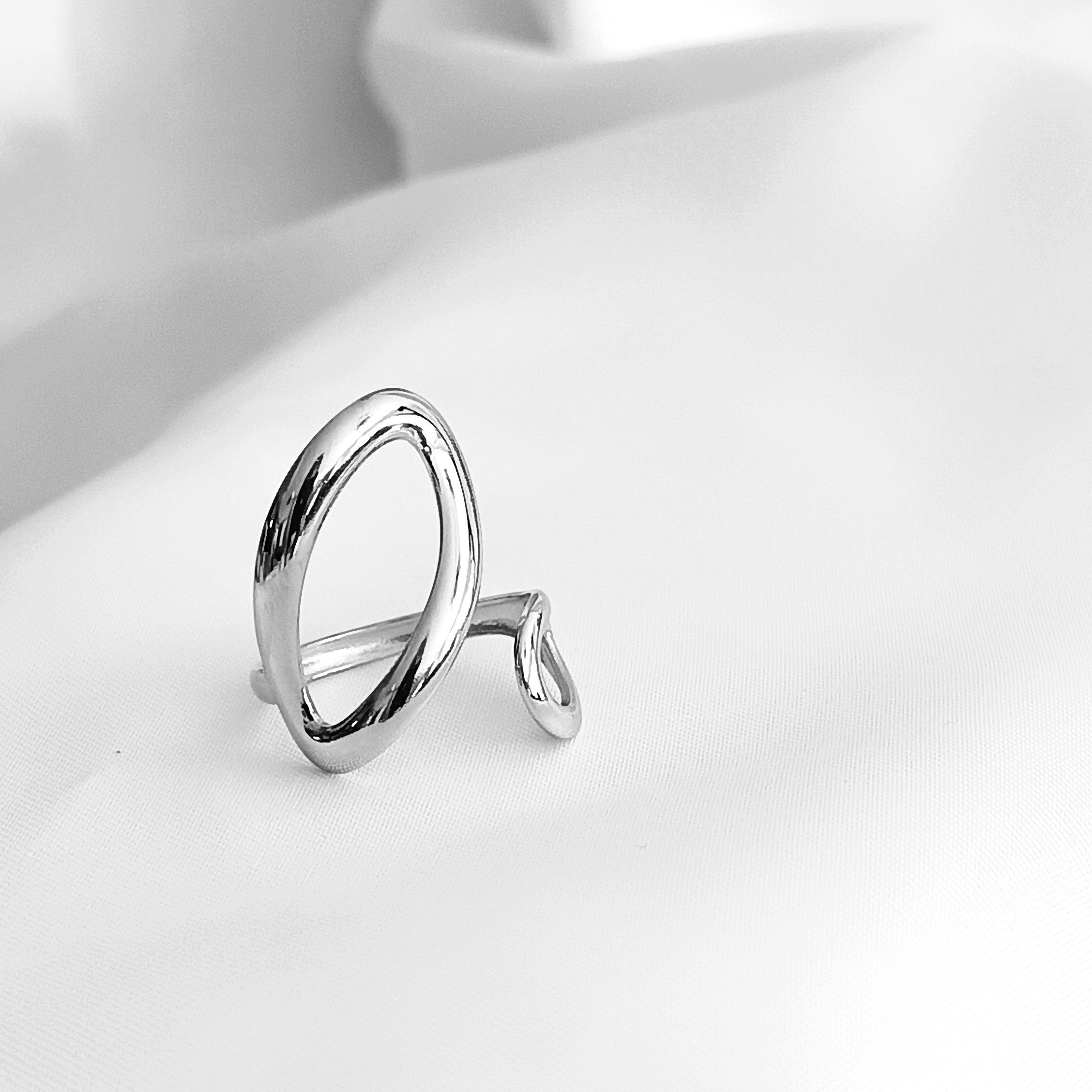 BAGUE JESSICA ACIER ARGENT