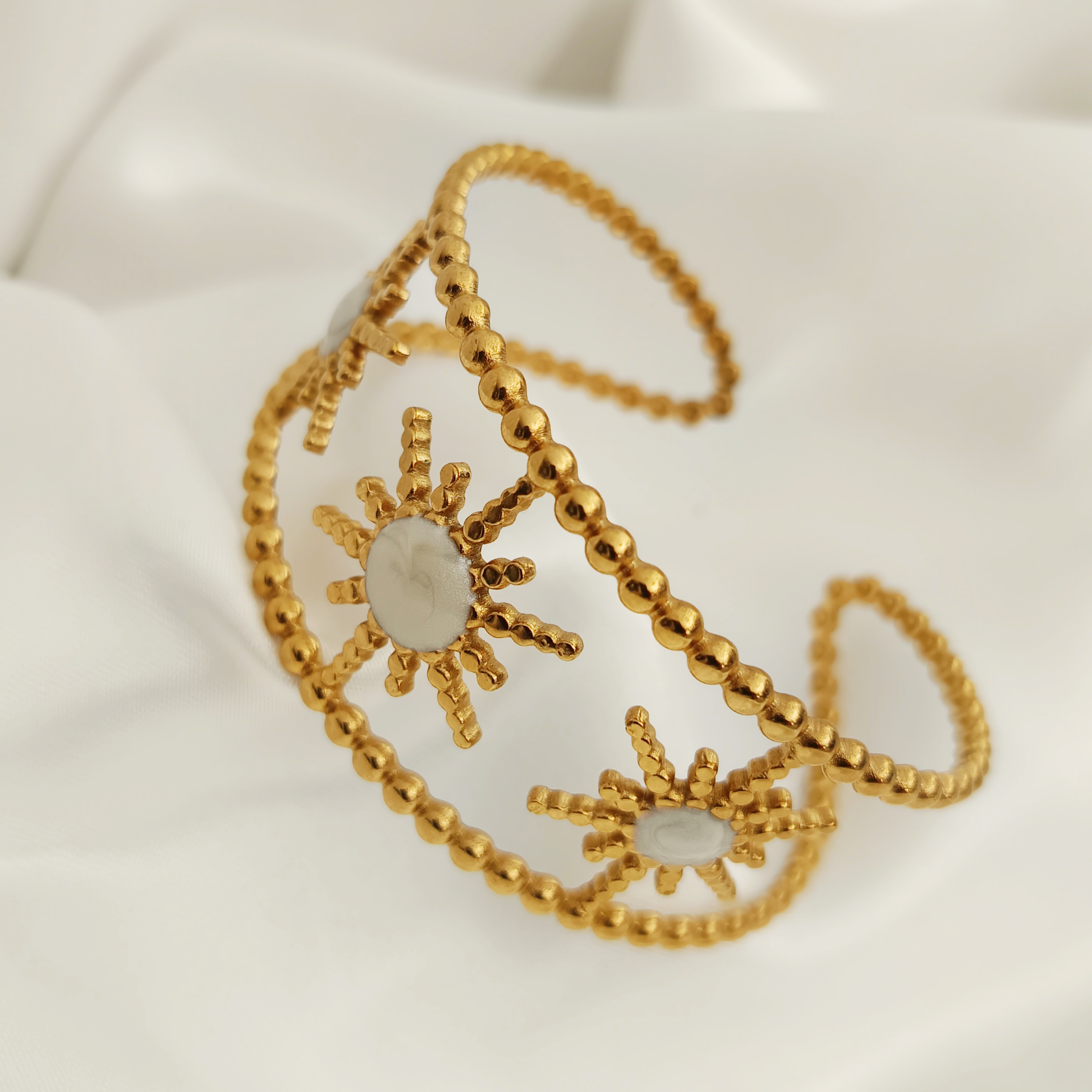 BRACELET ETOILES BLANCHES