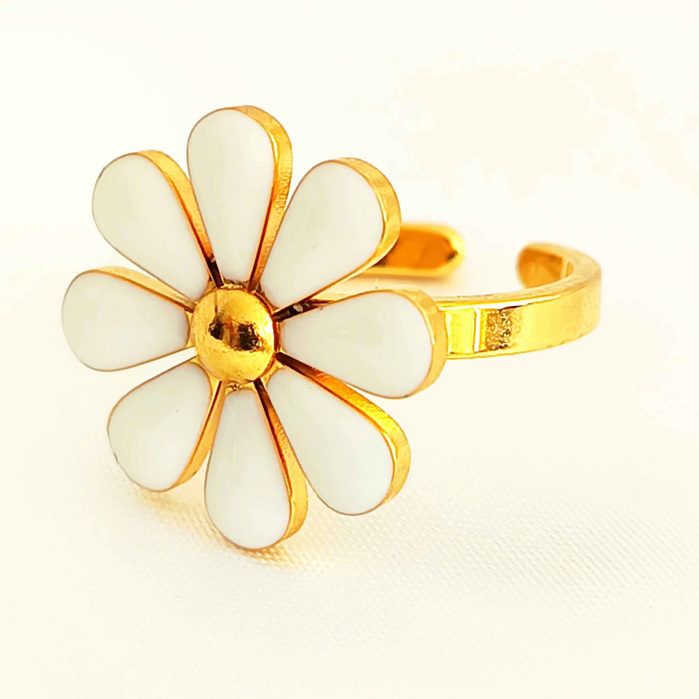 BAGUE MARGUERITE BLANCHE