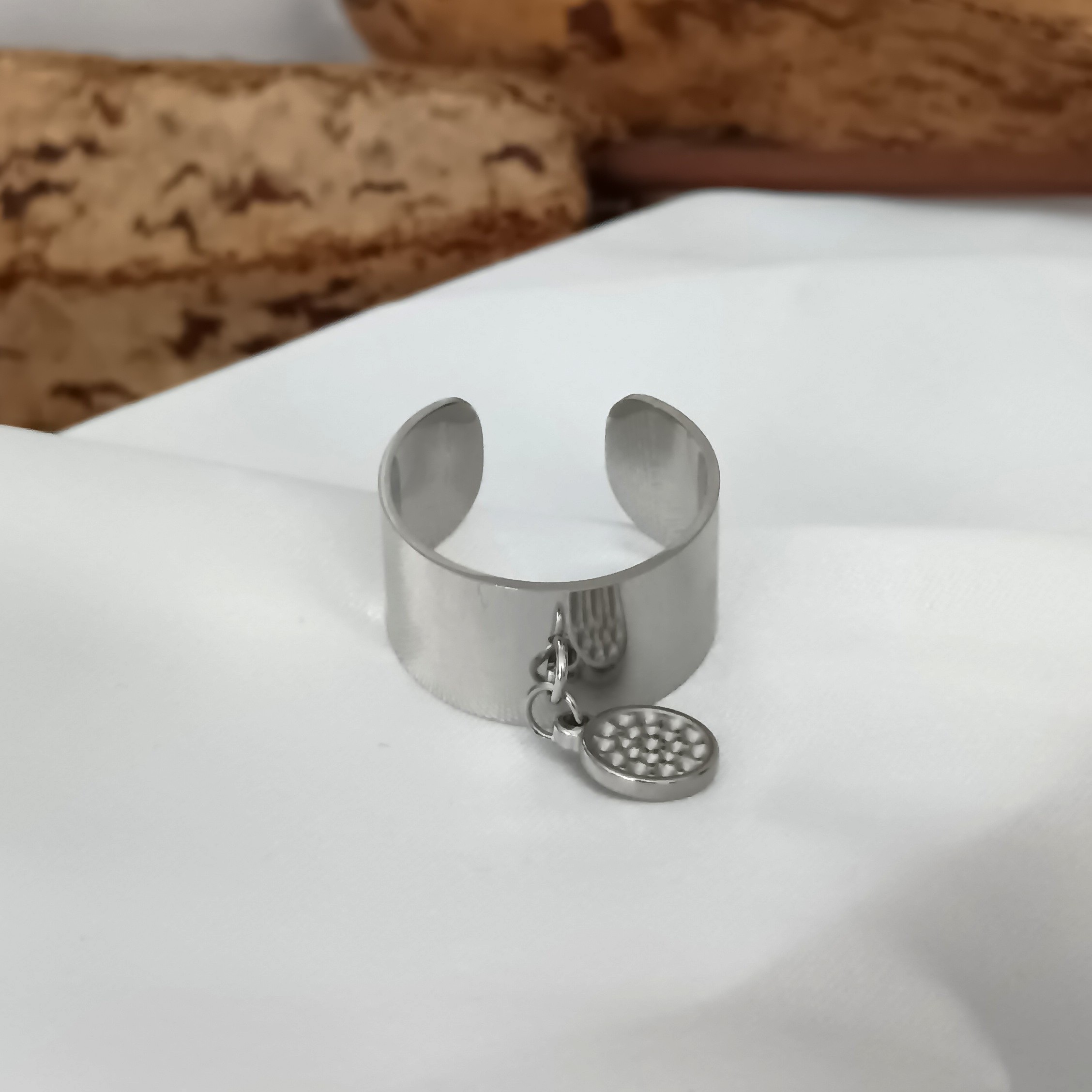 BAGUE MADY ACIER ARGENT