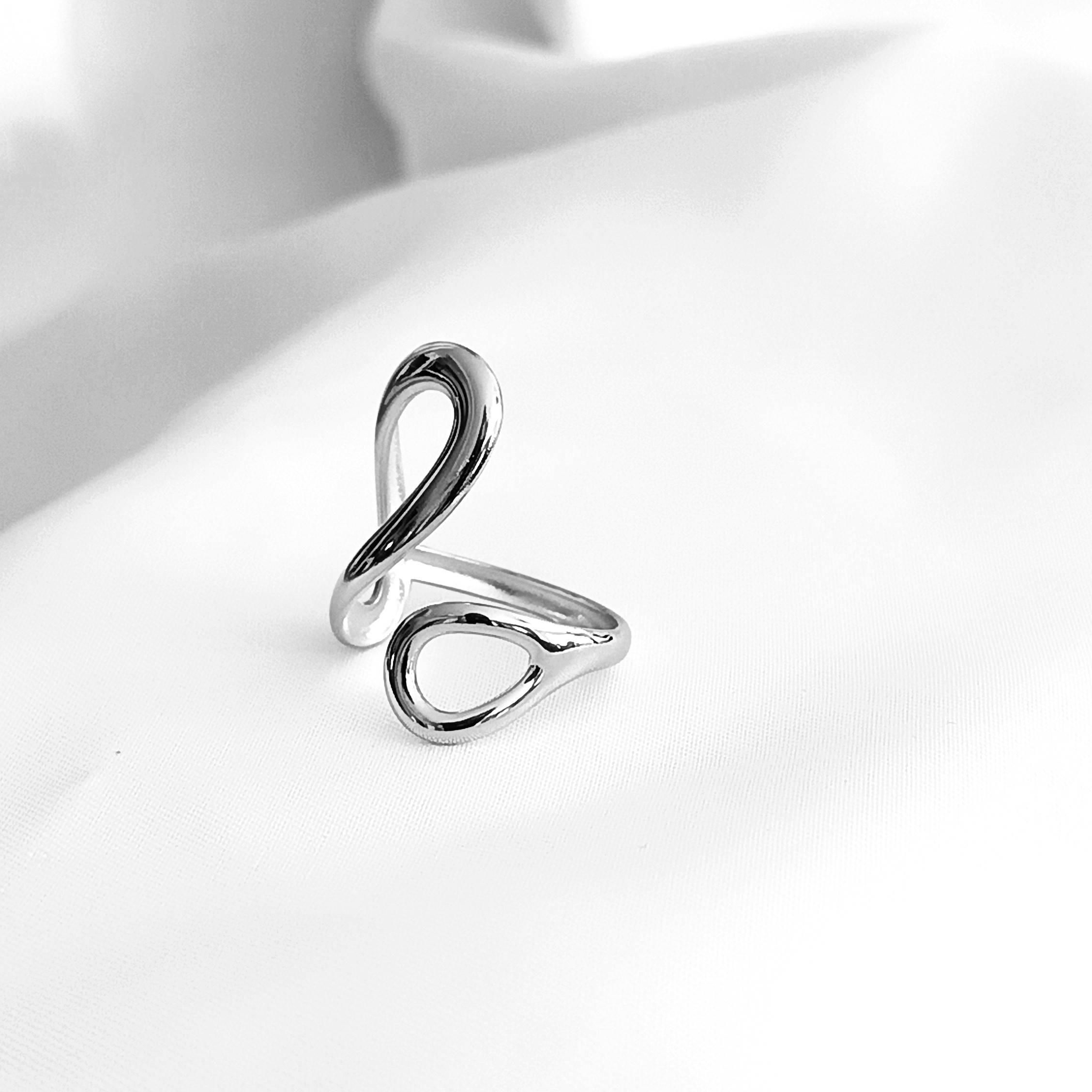 BAGUE JESSICA ACIER ARGENT