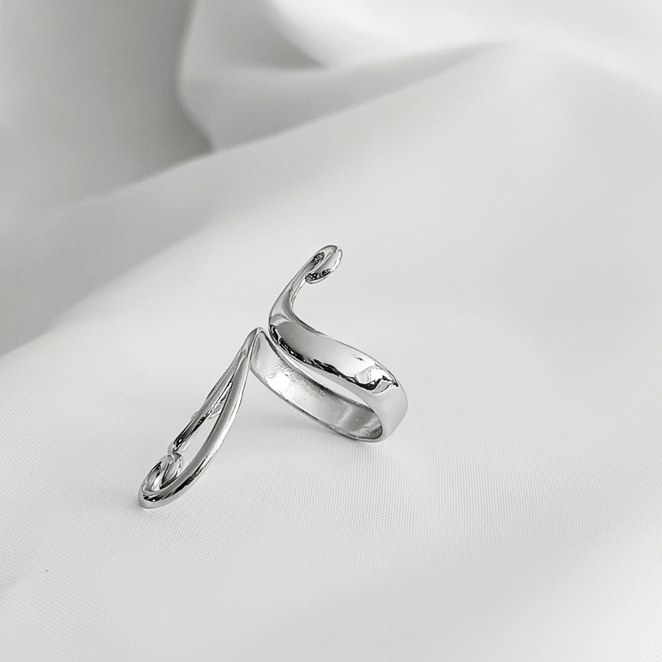 BAGUE LISE ACIER ARGENT