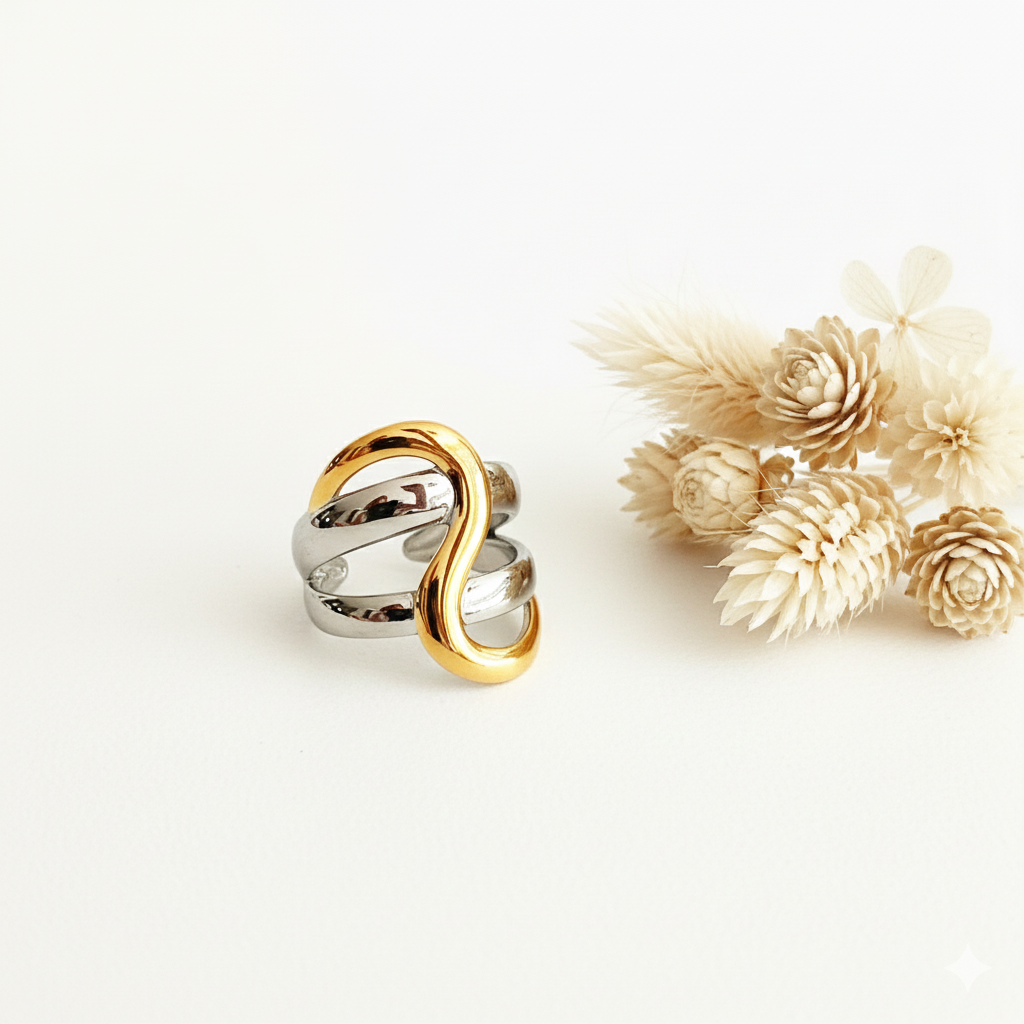 BAGUE MAELYS BICOLORE