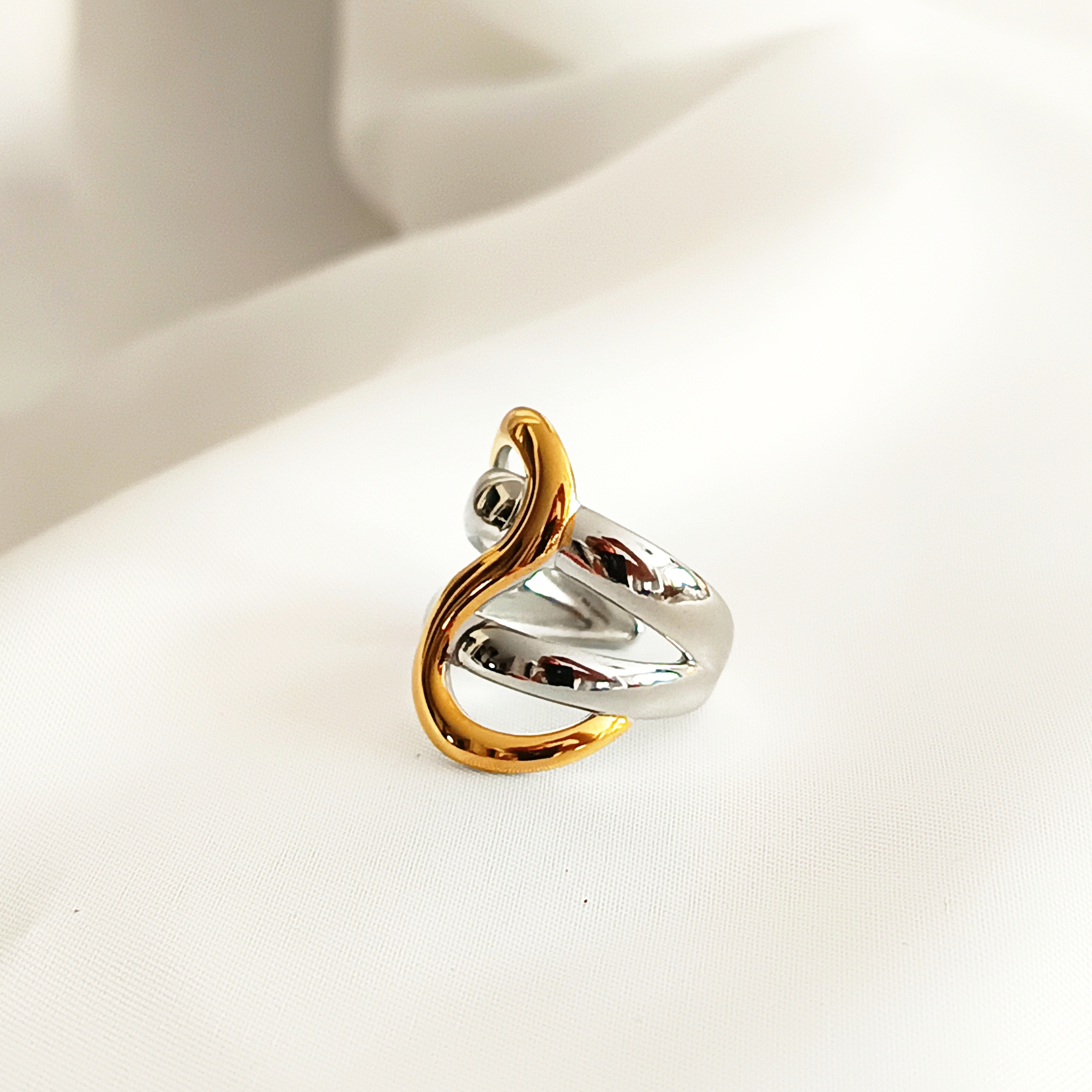 BAGUE MAELYS BICOLORE