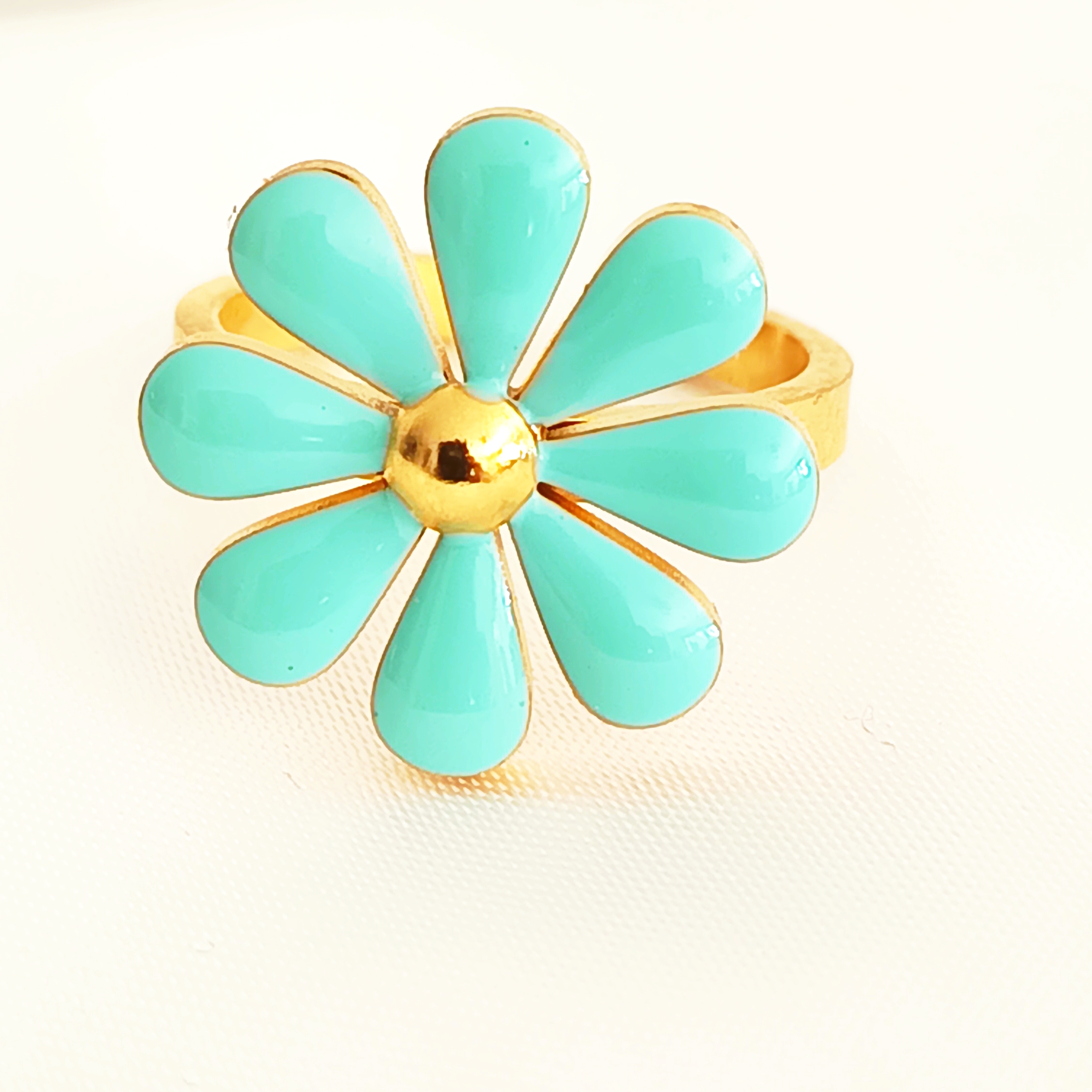 BAGUE MARGUERITE TURQUOISE