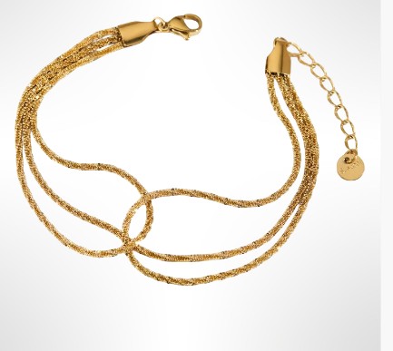 Bracelet en chaîne dorée MARIA