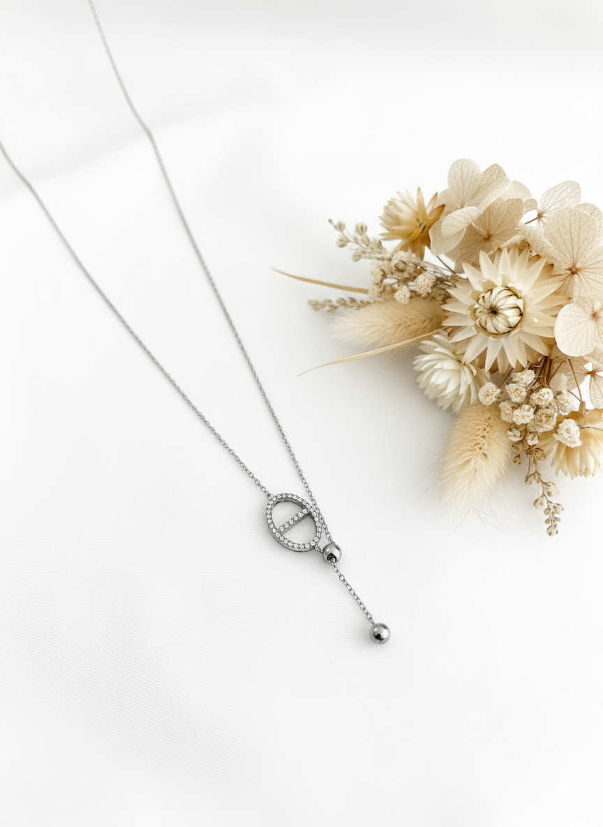 COLLIER KENDRA acier argent