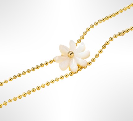 Bracelet fleur dorée FLORY
