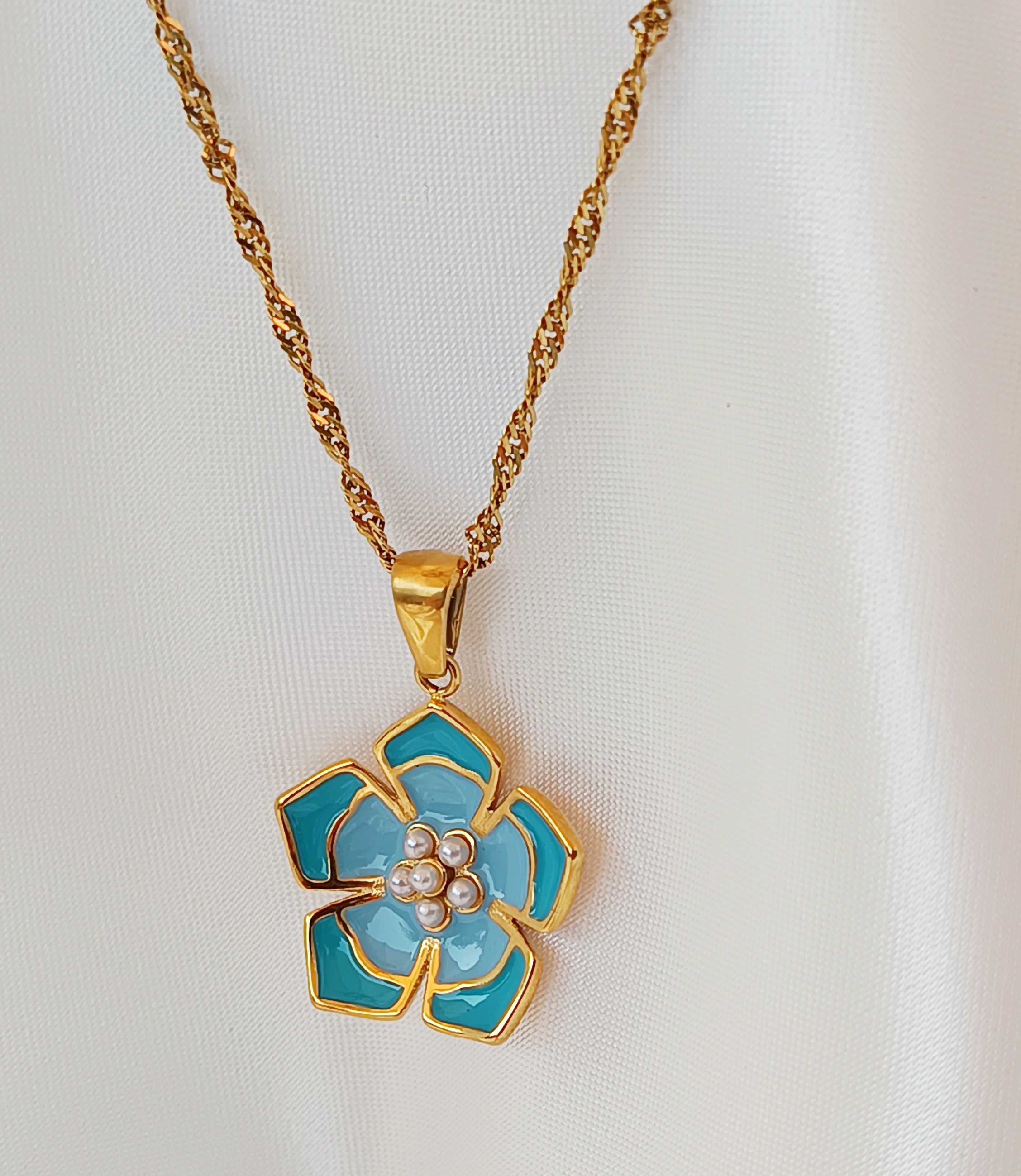  COLLIER CLEO BLEU