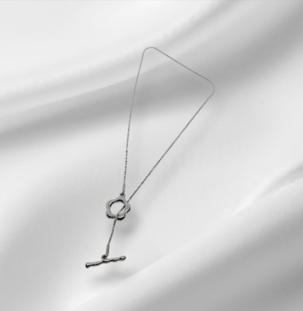 Collier LOLA acier argenté
