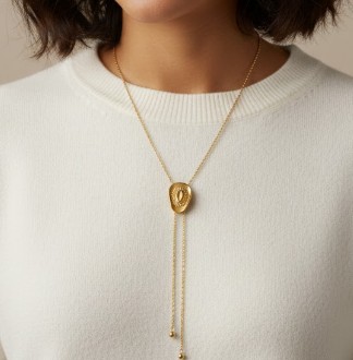 Collier CILEA acier inoxydable doré